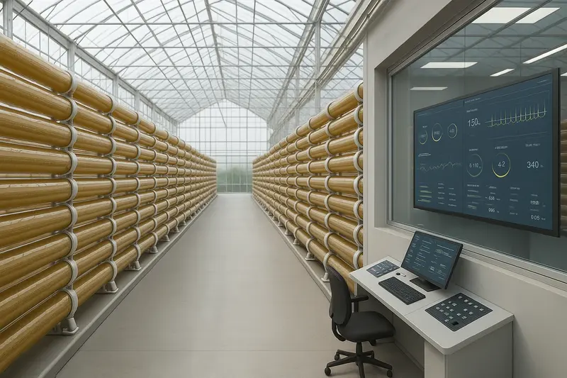 Greenhouse inside view